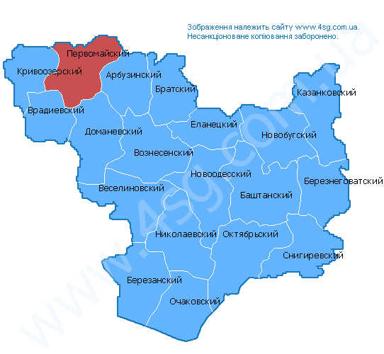 Первомайское украина карта